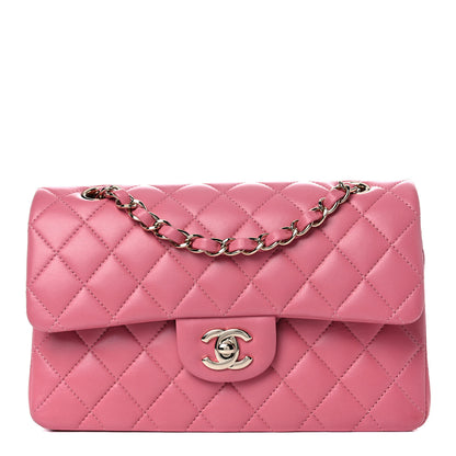 Chanel Lambskin Quilted Small Double Flap Pink 1 of 13