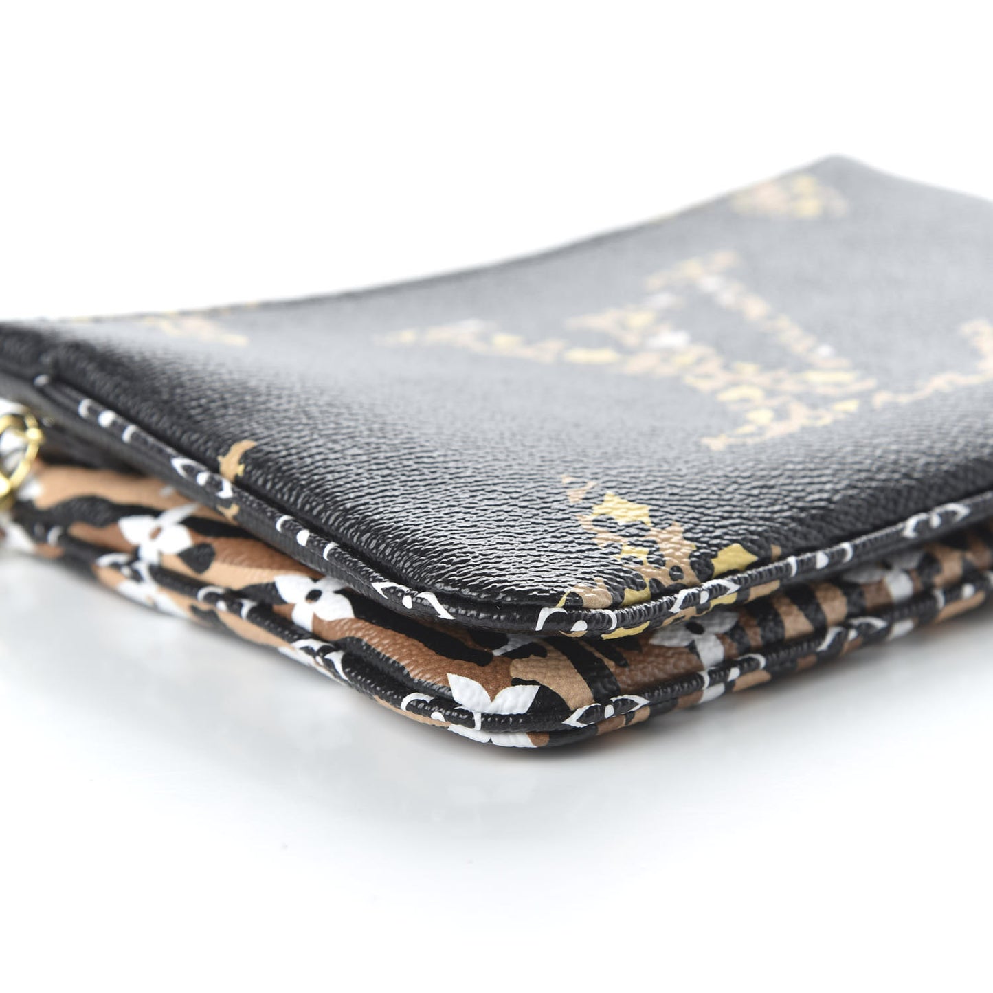Monogram Giant Jungle Pochette Double Zip Black