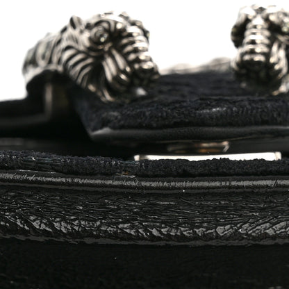 Gucci Velvet Skipper Crystal GG Monogram Small Dionysus Shoulder Bag Black Black Diamond 12 of 12