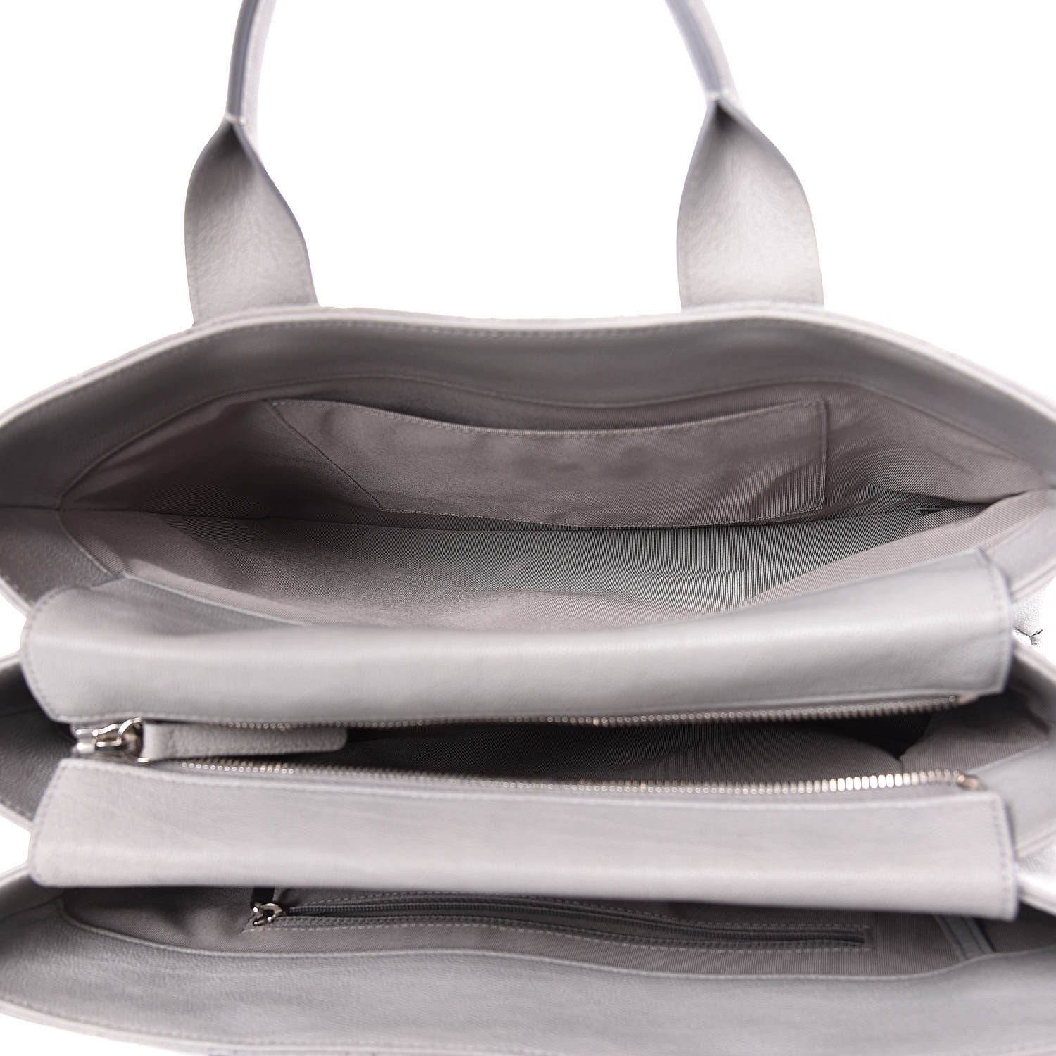 Chanel Caviar Quilted Large Urban Companion Top Handle Shopping Tote Grey 7 of 13