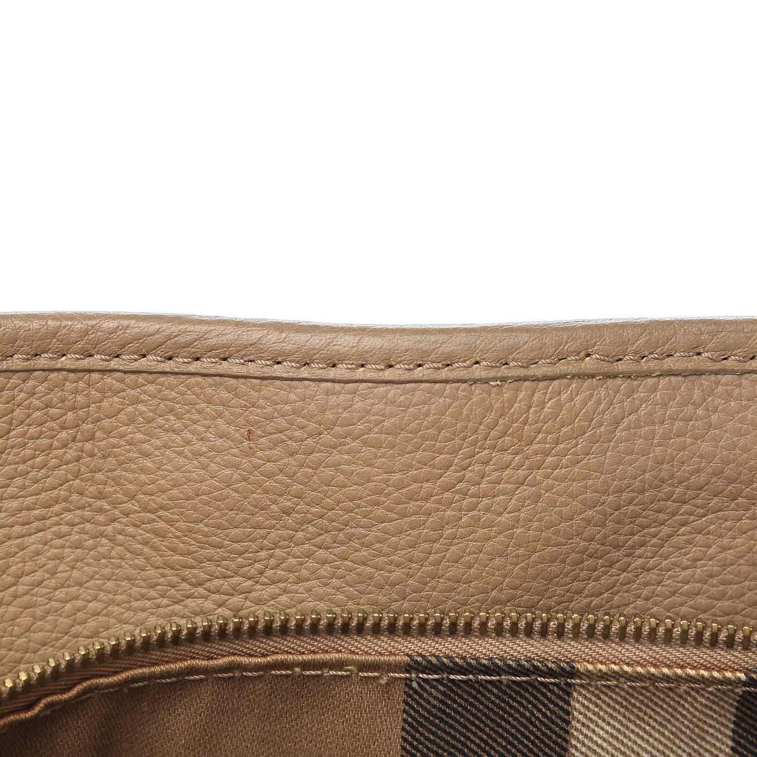 Burberry Grainy Calfskin Top Handle Bag Beige 14 of 19