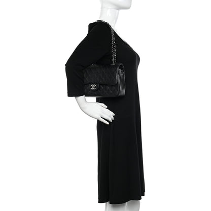 Chanel Caviar Quilted Medium Double Flap Black 2 of 12