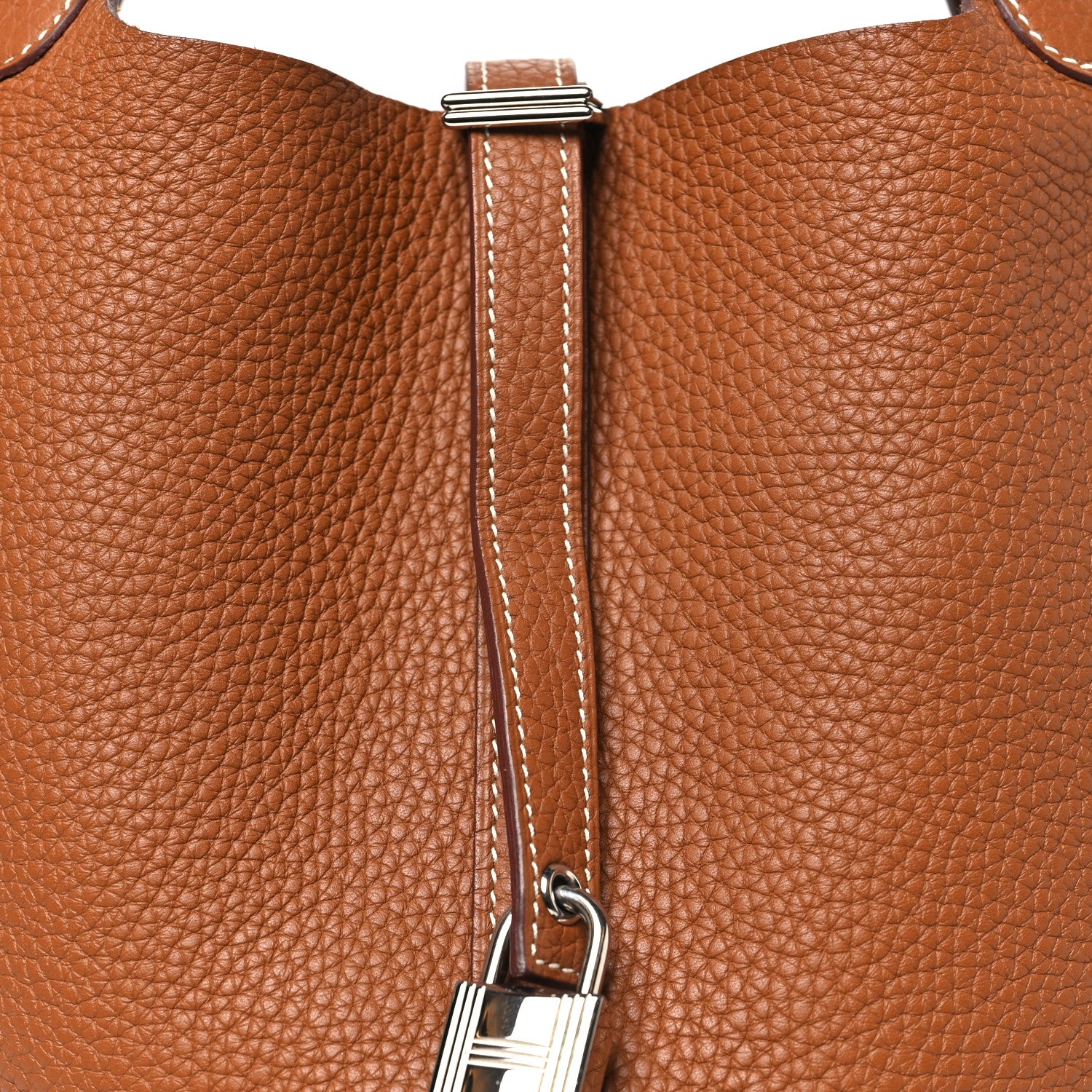 Hermes Taurillon Clemence Picotin Lock 22 MM Gold 8 of 10