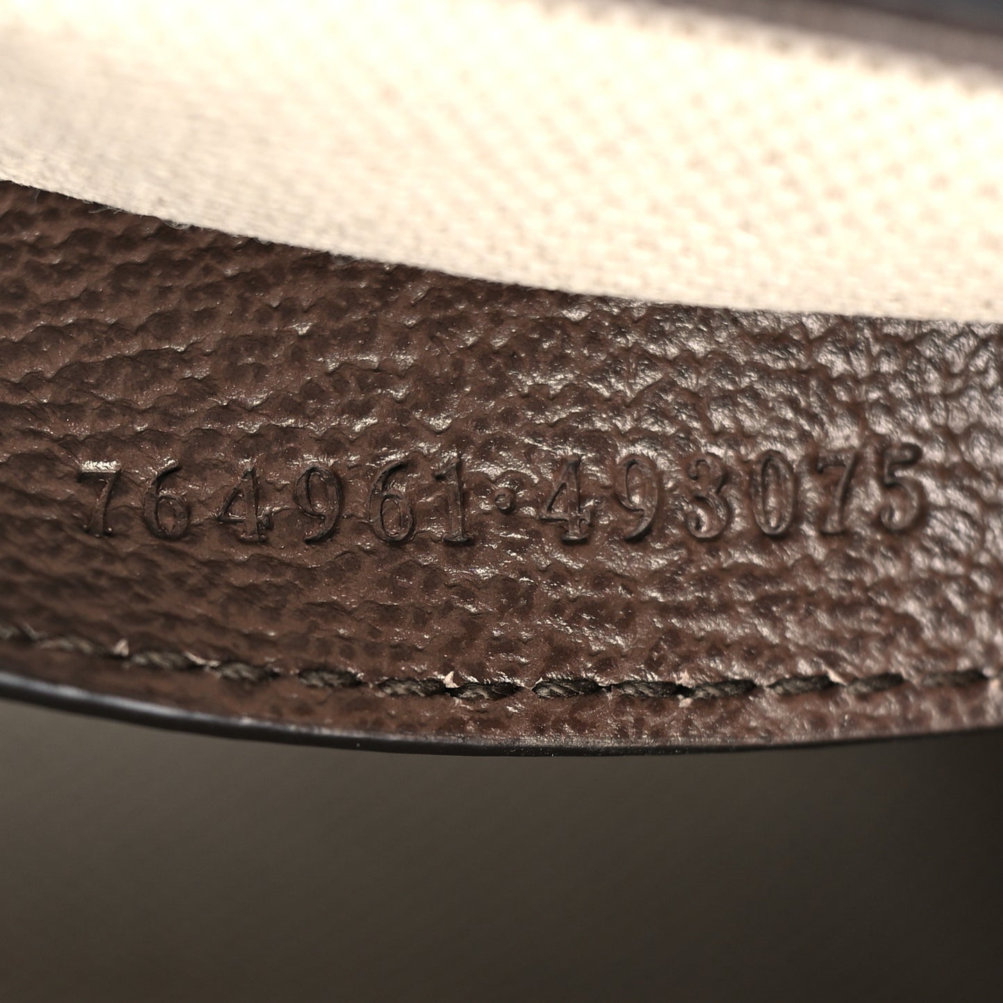 GG Supreme Monogram Textured Dollar Calfskin Web Mini Ophidia Envelope Shoulder Bag Beige Ebony