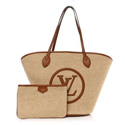 Louis Vuitton Raffia Saint Jacques Tote Caramel 1 of 11