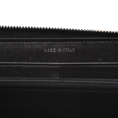 Chanel Lambskin Chevron Quilted Zip Around Wallet So Black 7 of 9