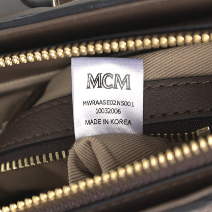 MCM Calfskin Ottomar Essential Crossbody Bag Brown 8 of 12
