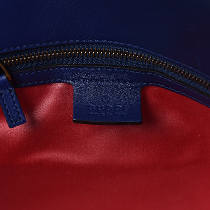 Gucci Velvet Matelasse Medium GG Marmont Shoulder Bag Cobalt Blue 6 of 13