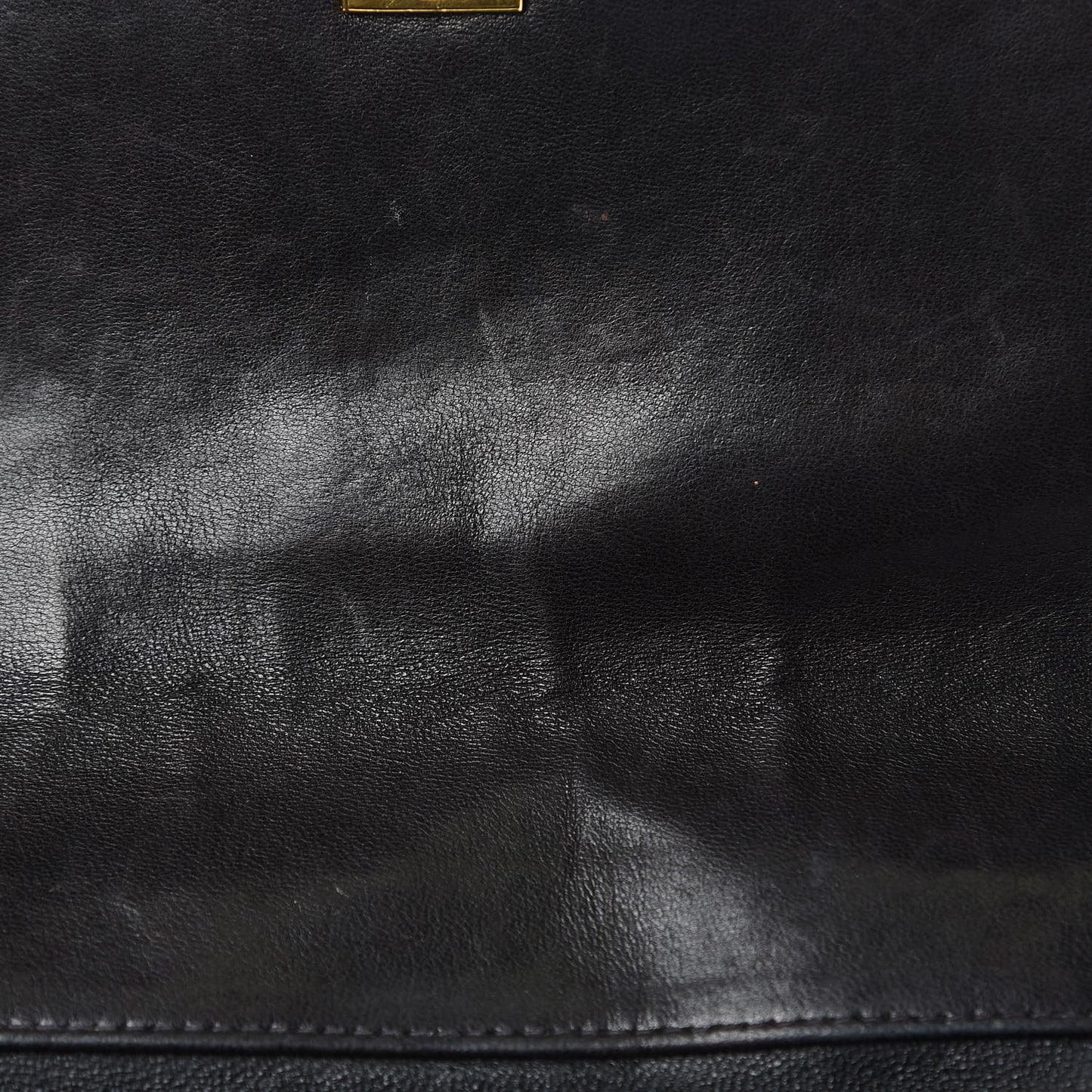 Lambskin Quilted Drawstring Backpack Black