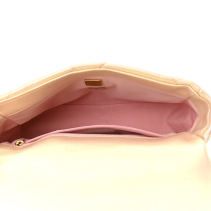 Chanel Iridescent Lambskin Quilted Medium Chanel 19 Flap Pink 5 of 11