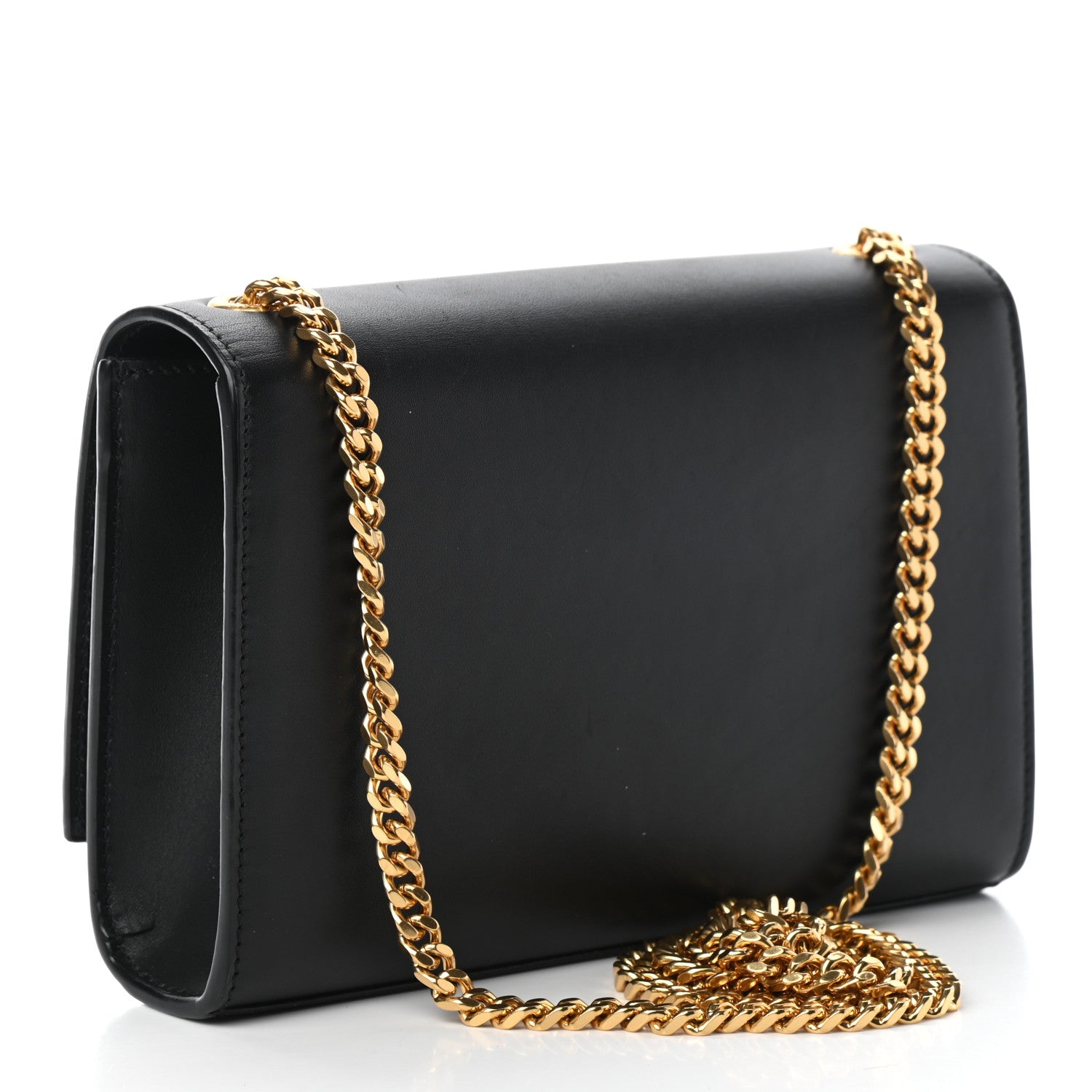 Saint Laurent Calfskin Small Monogram Kate Satchel Black 3 of 9