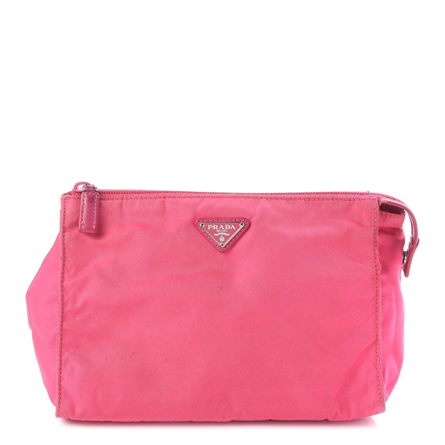 Prada Tessuto Nylon Vela Cosmetic Pouch Fuxia 1 of 15