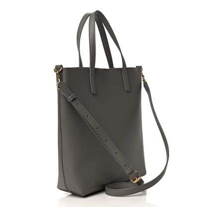 Saint Laurent Calfskin Toy Shopping Tote Earth Grey 2 of 8