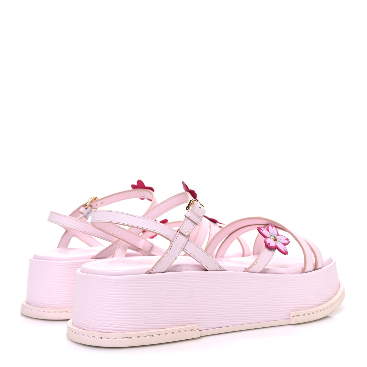 Louis Vuitton LV X TM Cherry Blossom Calfskin Maya Flatform