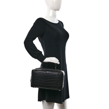 Hermes Matte Crocodile Maxibox 29 Black 2 of 8