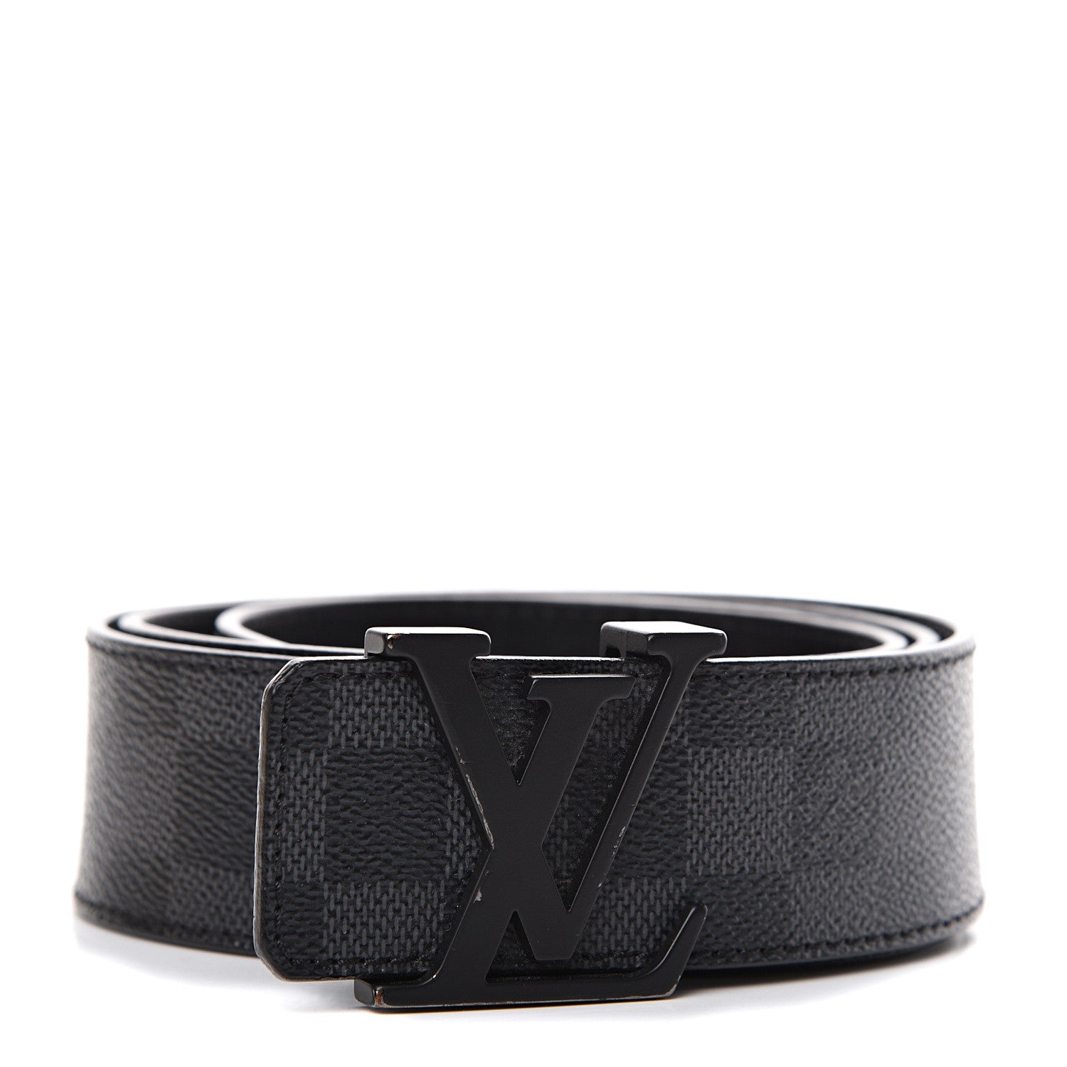 Louis Vuitton Damier Graphite 40mm LV Initiales Belt 90 36 1 of 11