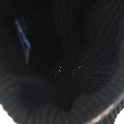 Chanel Cashmere Sequin Logo Beanie Hat Black Gold 4 of 6
