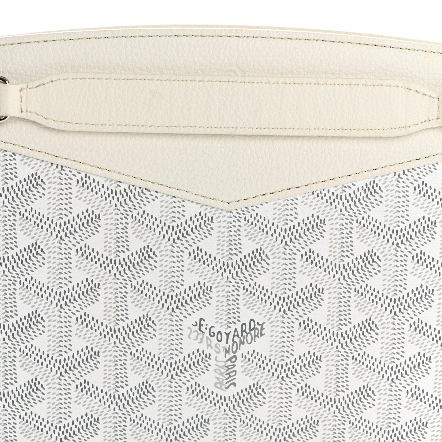 Goyardine Mini Rouette Structure White