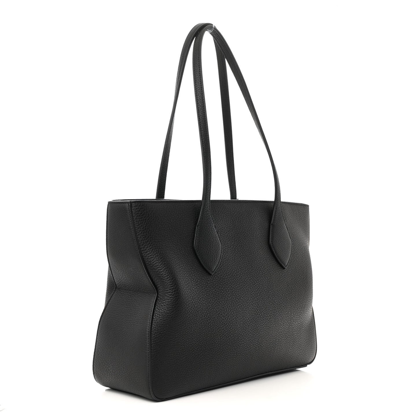 Grained Calfskin Medium Star Tote Black