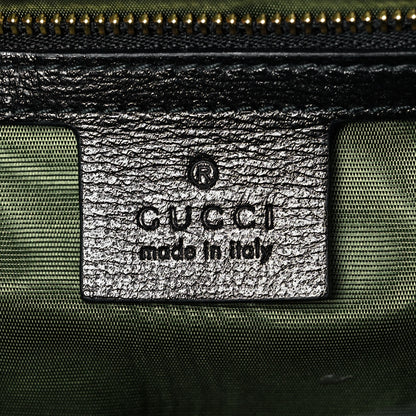 Gucci Textured Calfskin Medium Torchon GG Ring Shoulder Bag Black 6 of 10
