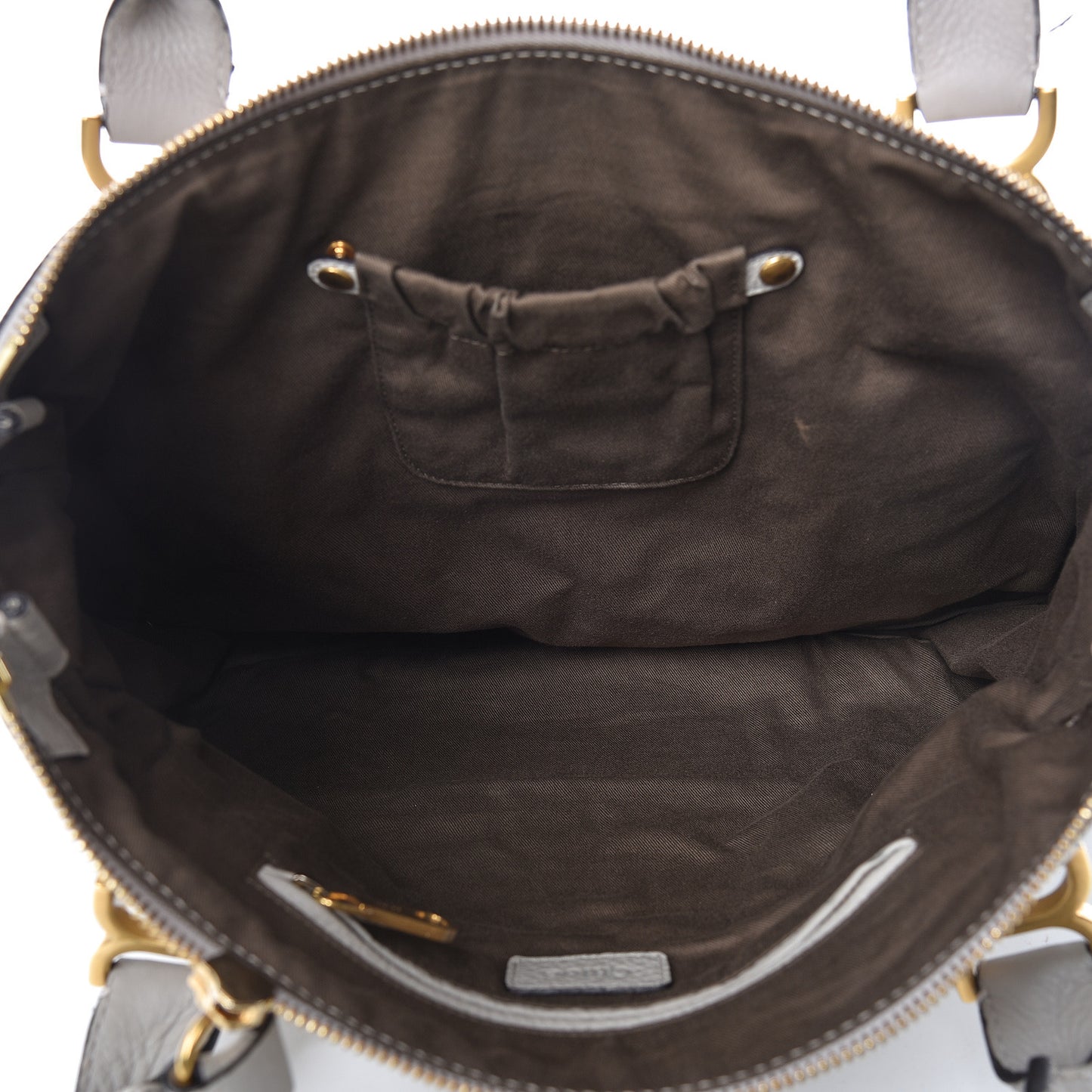 Calfskin Large Marcie Satchel Dove