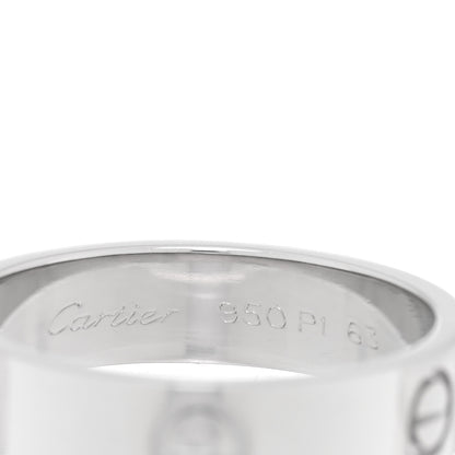 Cartier Platinum 5.5mm LOVE Ring 63 10.5 4 of 4