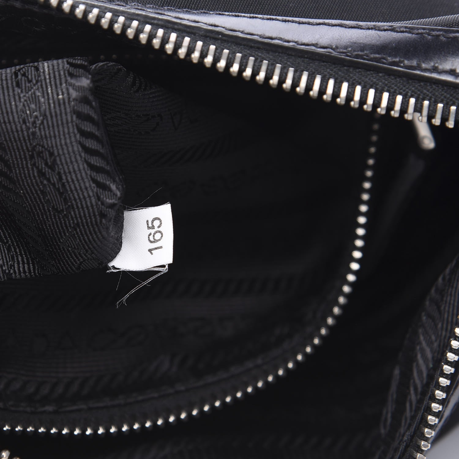 Prada Tessuto Nylon Calfskin Chain Shoulder Bag Black 5 of 11