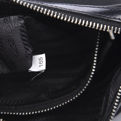 Prada Tessuto Nylon Calfskin Chain Shoulder Bag Black 5 of 11