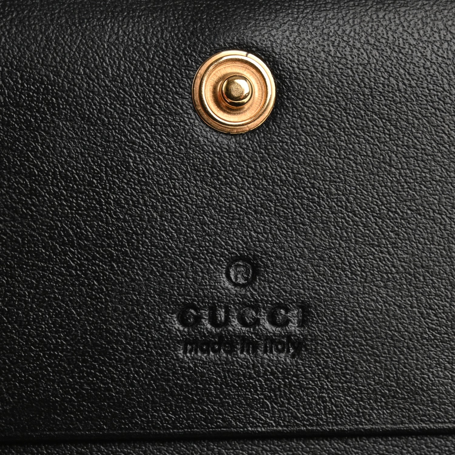Gucci Calfskin GG Matelasse Card Case Wallet Black 6 of 11