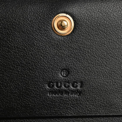 Gucci Calfskin GG Matelasse Card Case Wallet Black 6 of 11