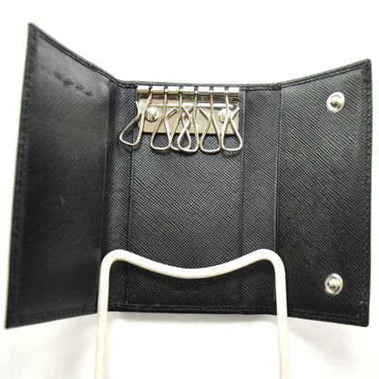 Prada Saffiano 6 Key Holder Nero 5 of 6