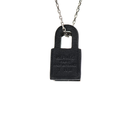 Hermes Swift Small O'Kelly Pendant Necklace Black 6 of 7
