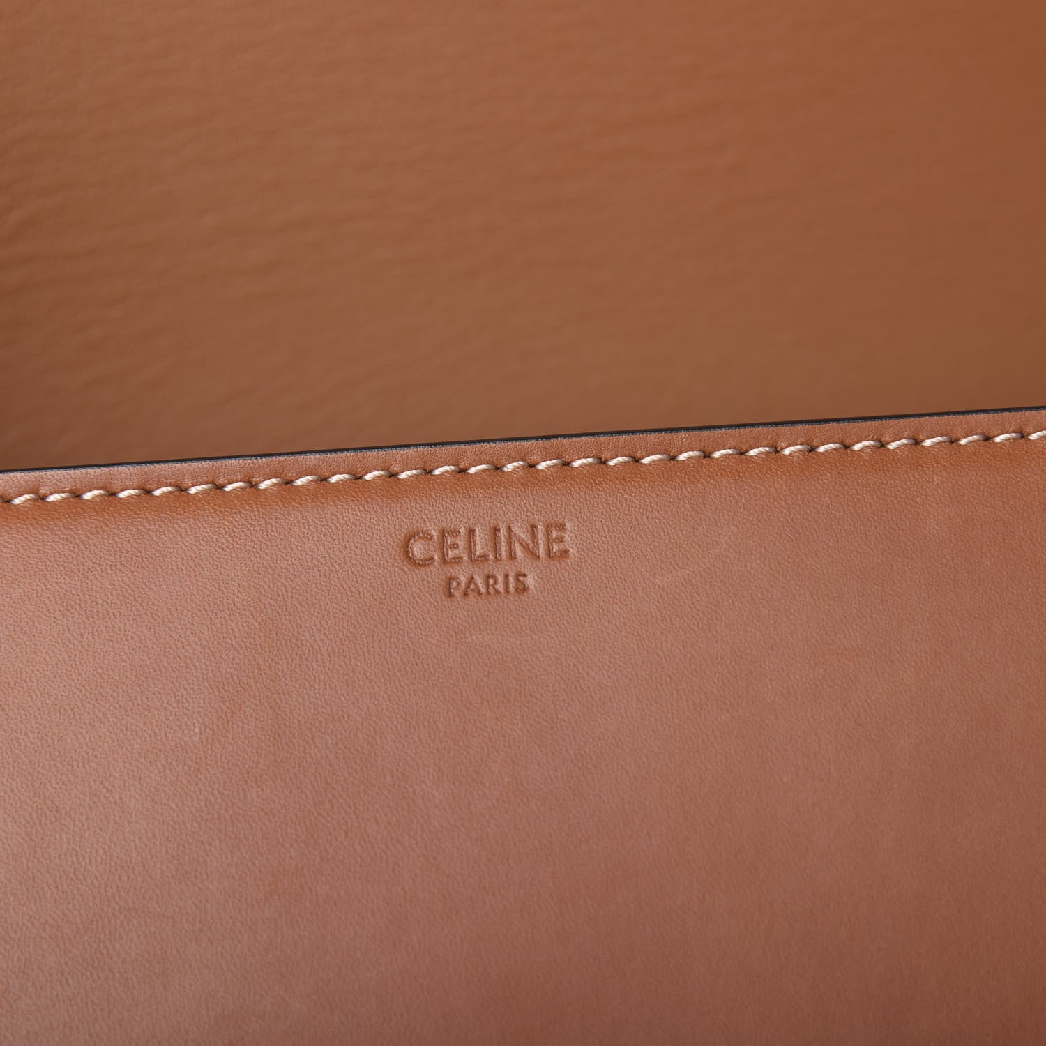 Celine Natural Calfskin Medium Triomphe Tan 5 of 14