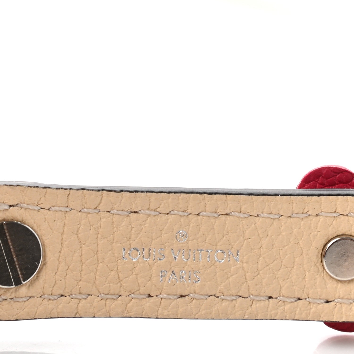 Louis Vuitton Calfskin Flowers Strap Creme 3 of 5
