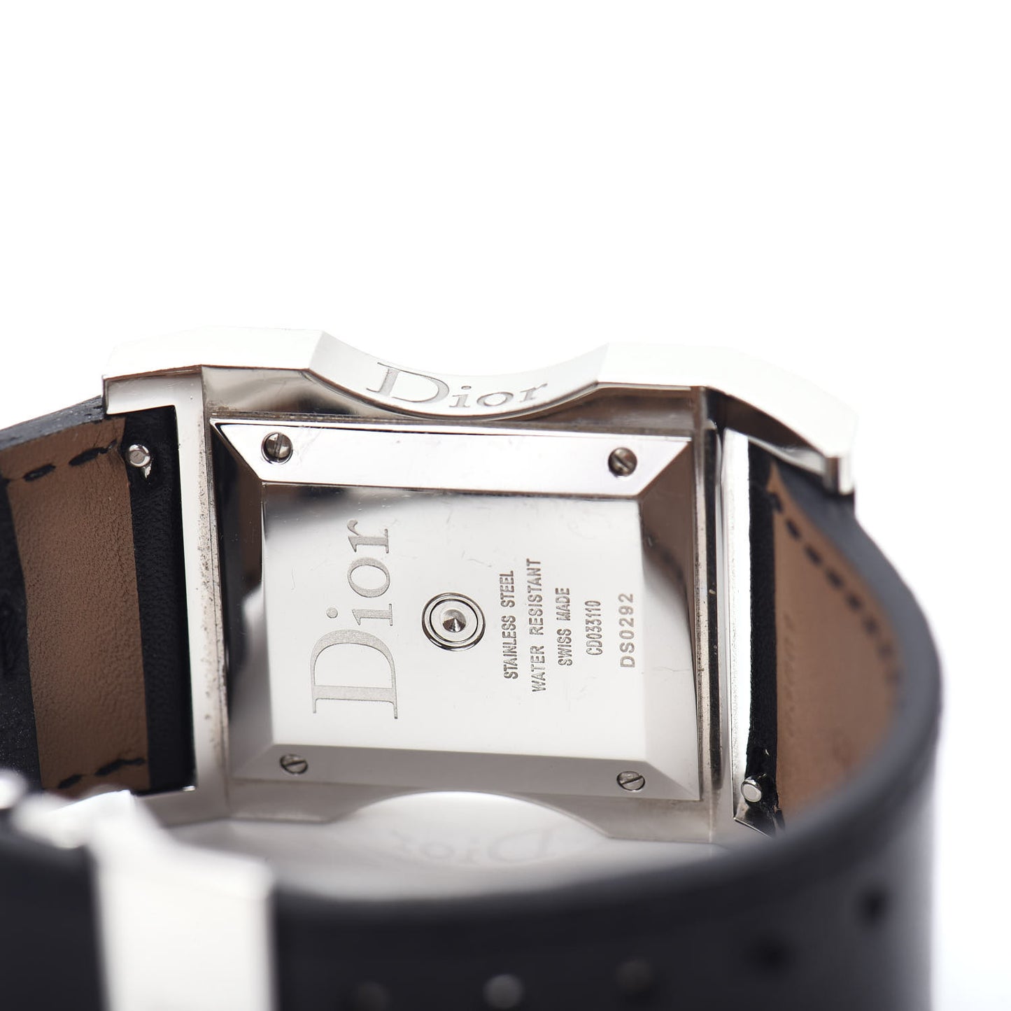 Stainless Steel Calfskin 30mm Chris 47 Quartz Watch Black