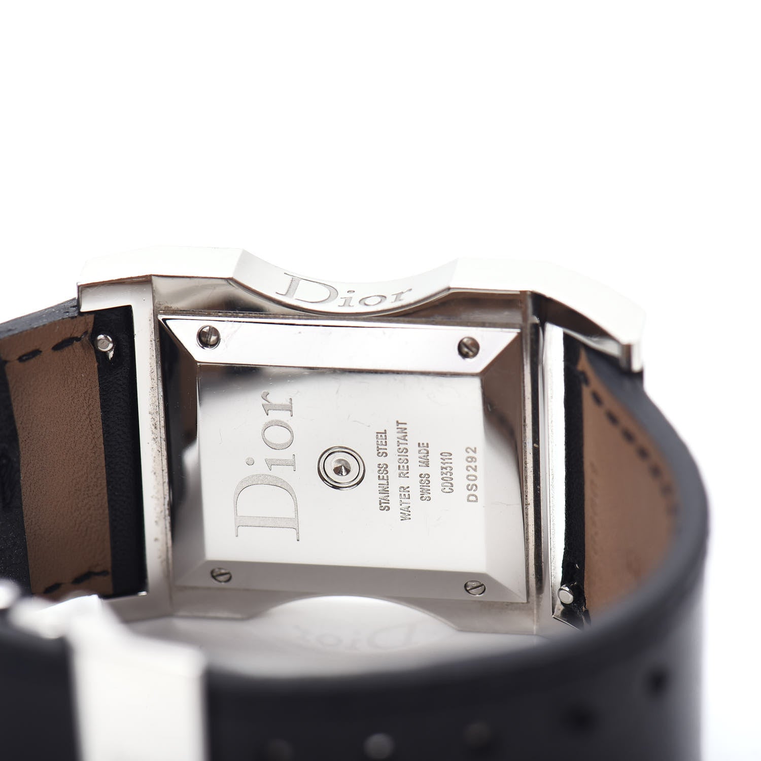 Christian Dior Stainless Steel Calfskin 30mm Chris 47 Quartz Watch Black 4 of 4