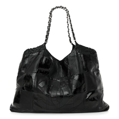 Chanel Patent Patchwork Brooklyn Tote Black 1 of 11