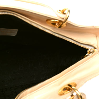 Christian Dior Patent Cannage Large Lady Dior Beige 4 of 11