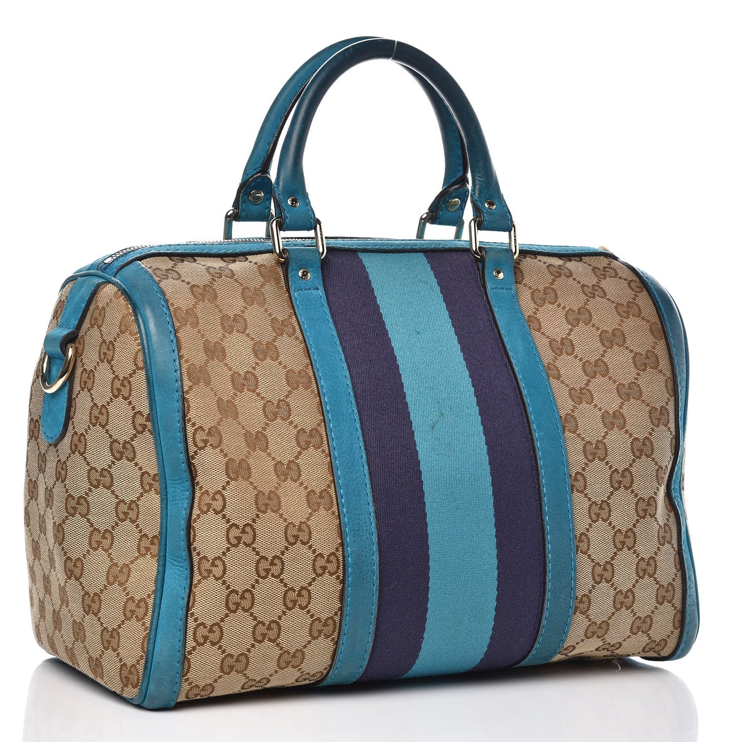Monogram Vintage Web Medium Boston Teal
