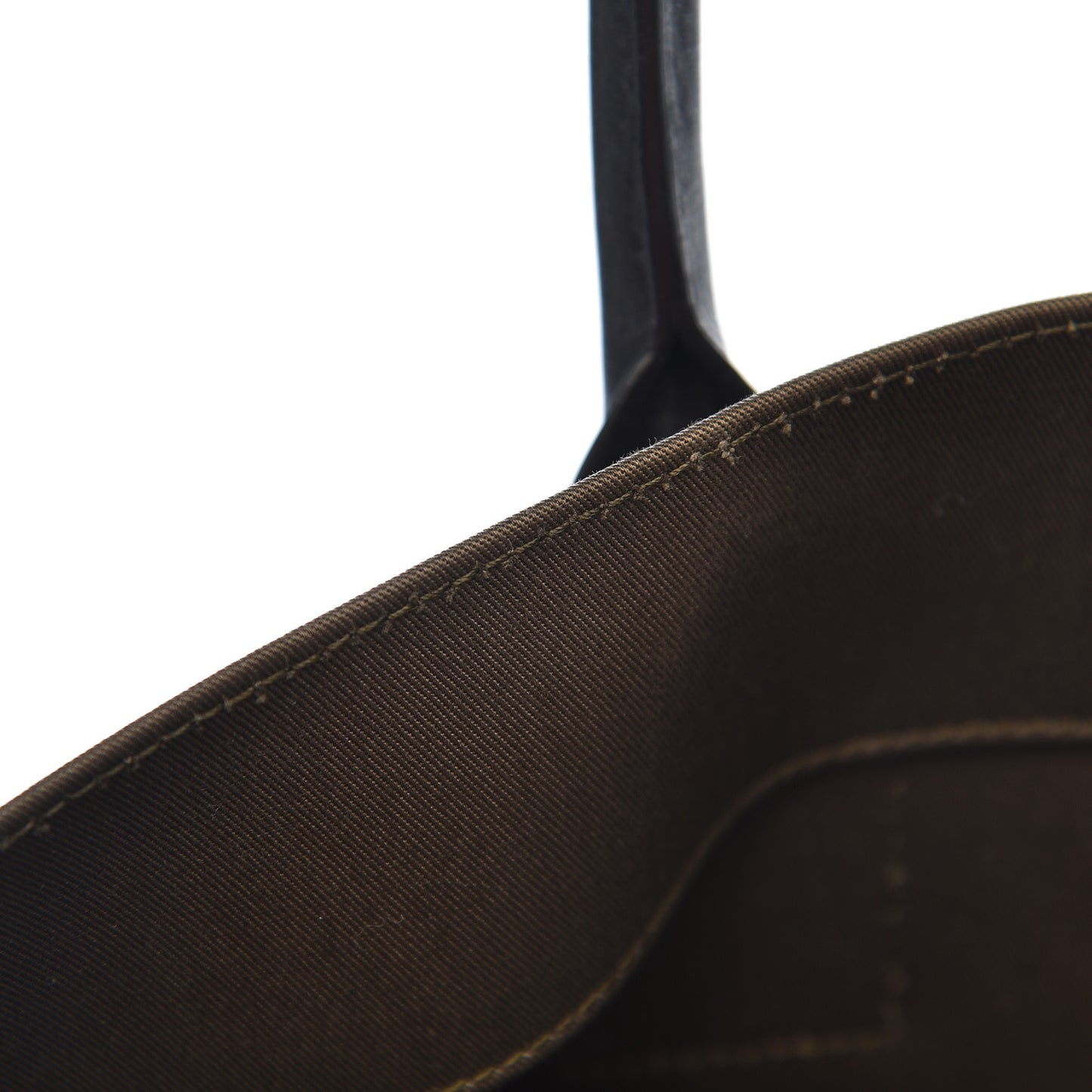 Linen Calfskin Rive Gauche Tote Khaki
