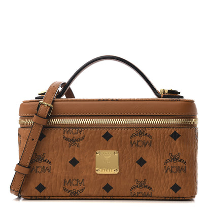 MCM Visetos Vanity Case Cognac 1 of 8