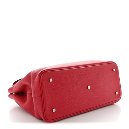 Moynat Taurillon Blush Calfskin Gabby MM  Red 3 of 11