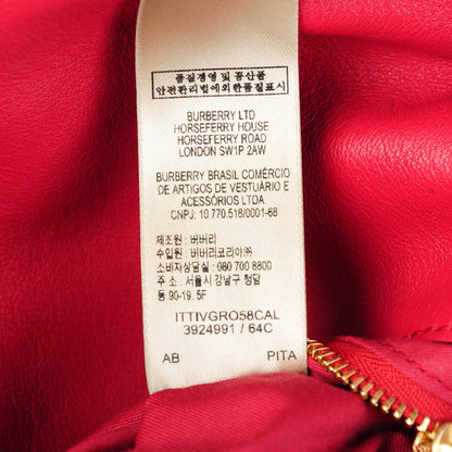 Burberry Haymarket Check Small Leah Shoulder Bag Pink Azalea 8 of 8