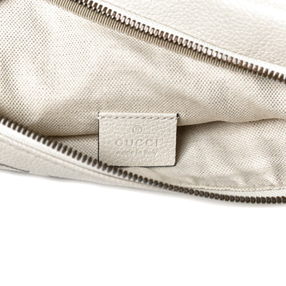 Gucci Grained Calfskin Logo Belt Bag White 8 of 13