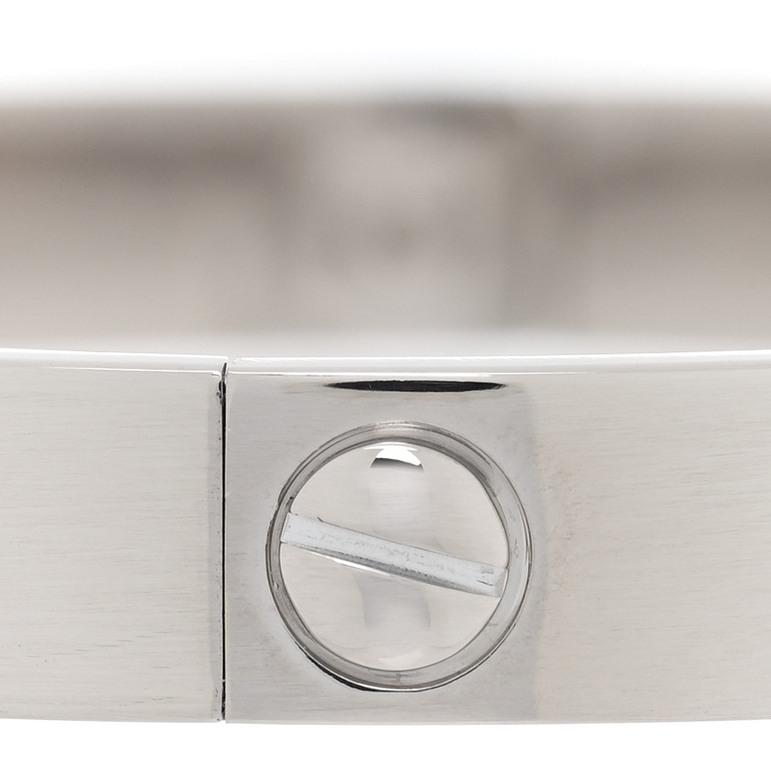 Cartier 18K White Gold LOVE Bracelet 18 6 of 8