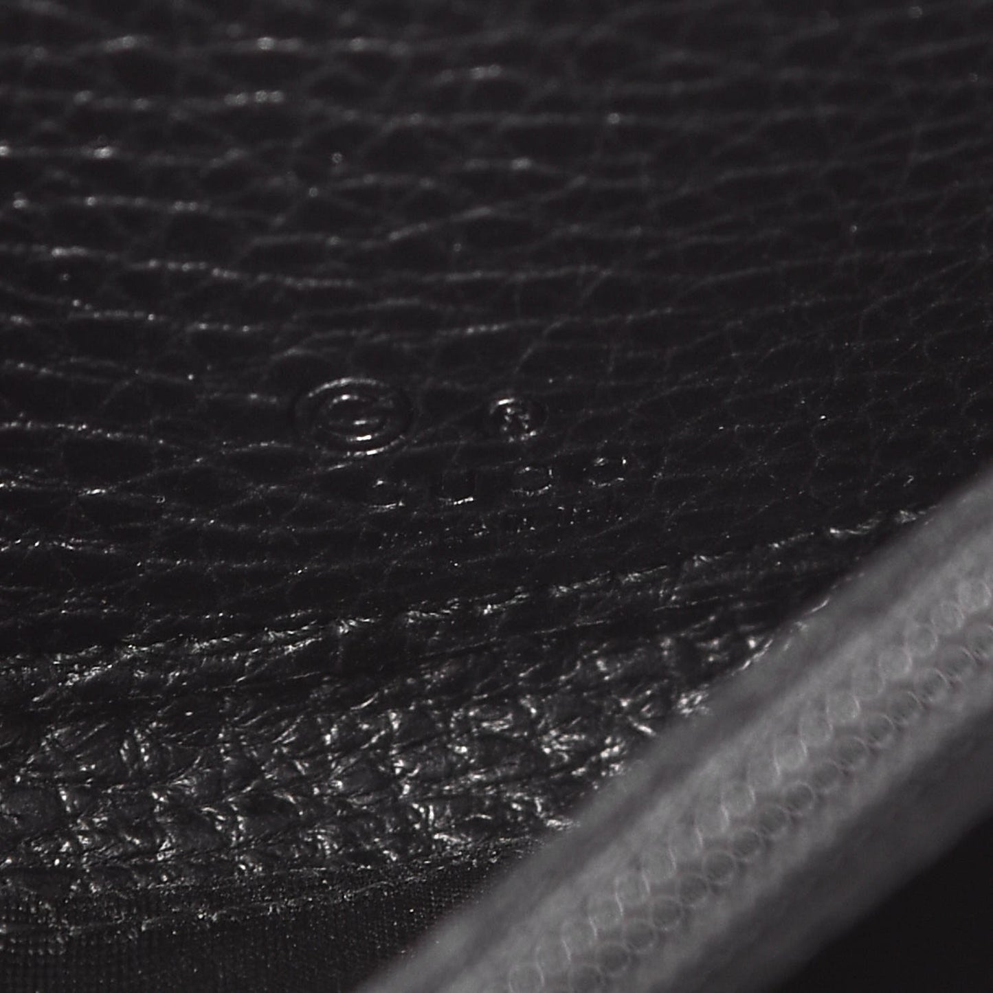 Denim Monogram Zip Around Wallet Black