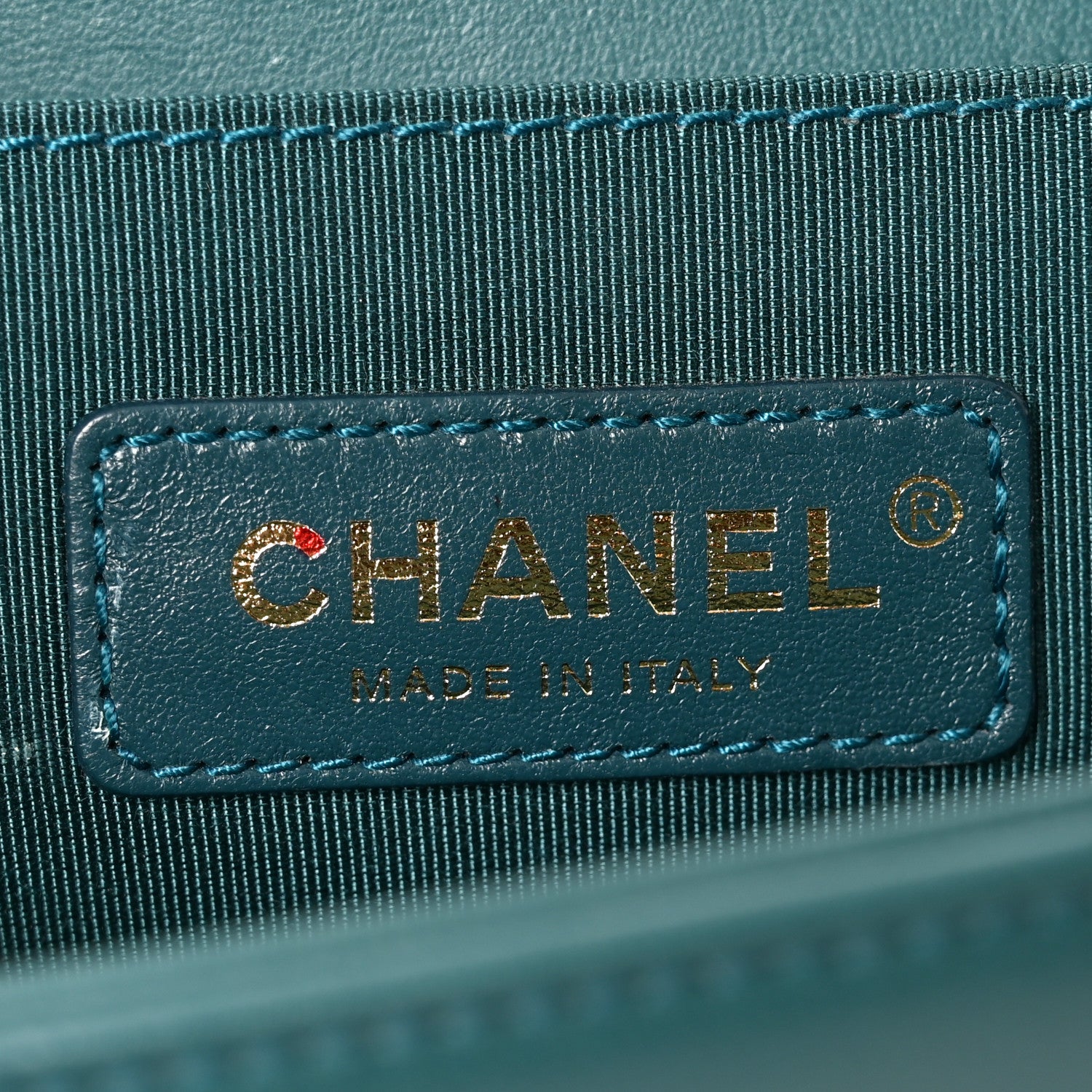 Chanel Velvet Chevron Quilted Medium Boy Flap Peacock Blue 6 of 10