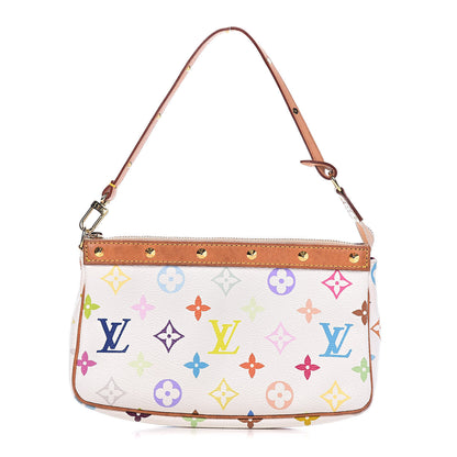 Louis Vuitton Monogram Multicolor Pochette Accessories White 1 of 10