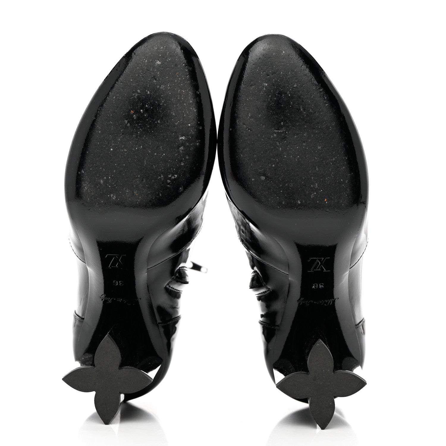 Louis Vuitton Patent Uniformes Silhouette Ankle Boots 36 Black 5 of 8