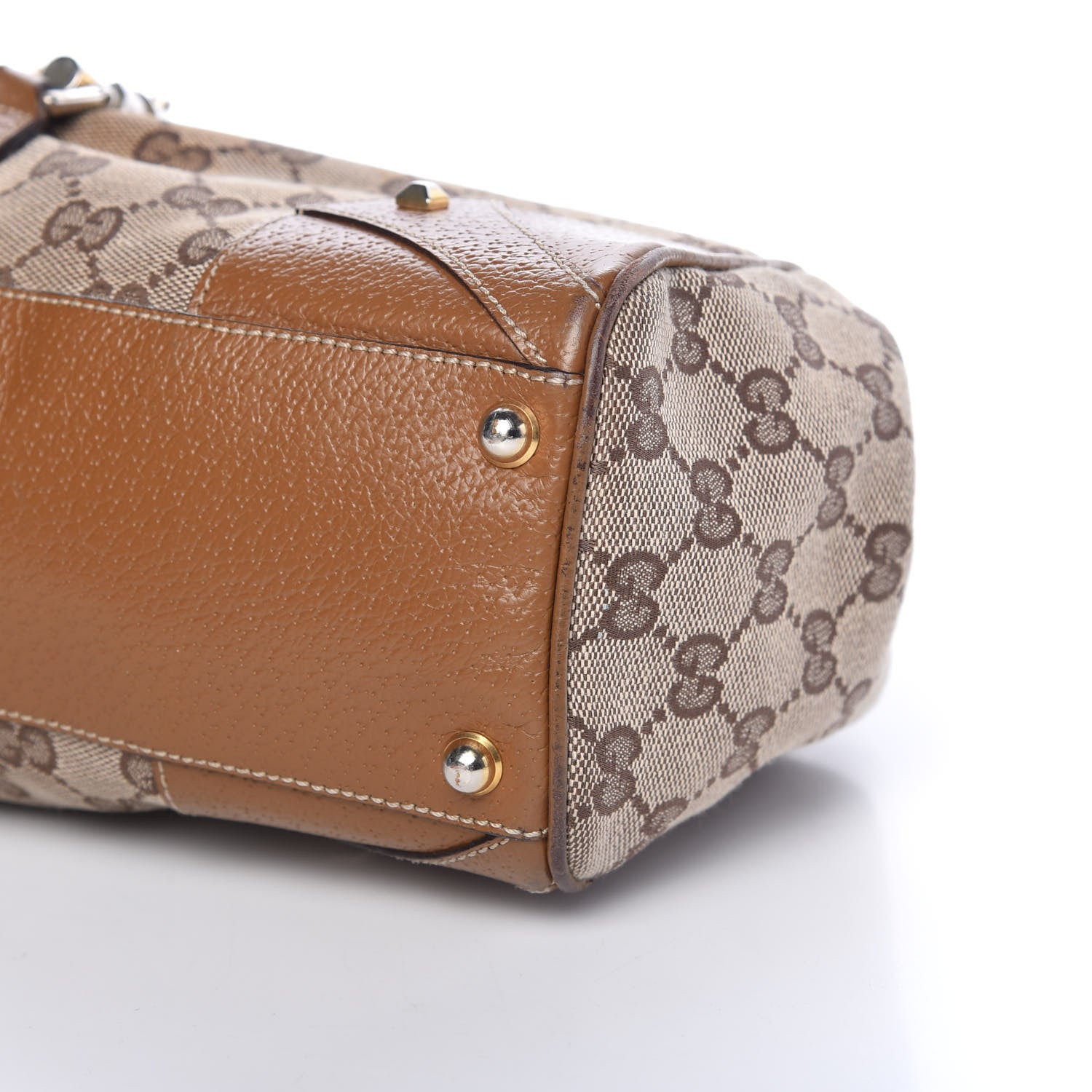 Gucci Monogram Calfskin Large Bardot Shoulder Bag Brown 9 of 9